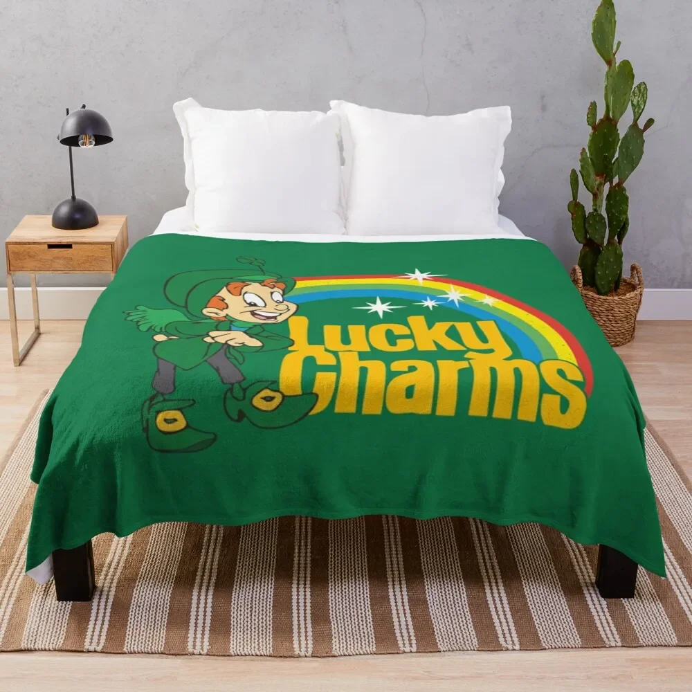 

LUCKY CHARMS T-Shirt Throw Blanket Summer Beddings decorative Bed linens manga Blankets