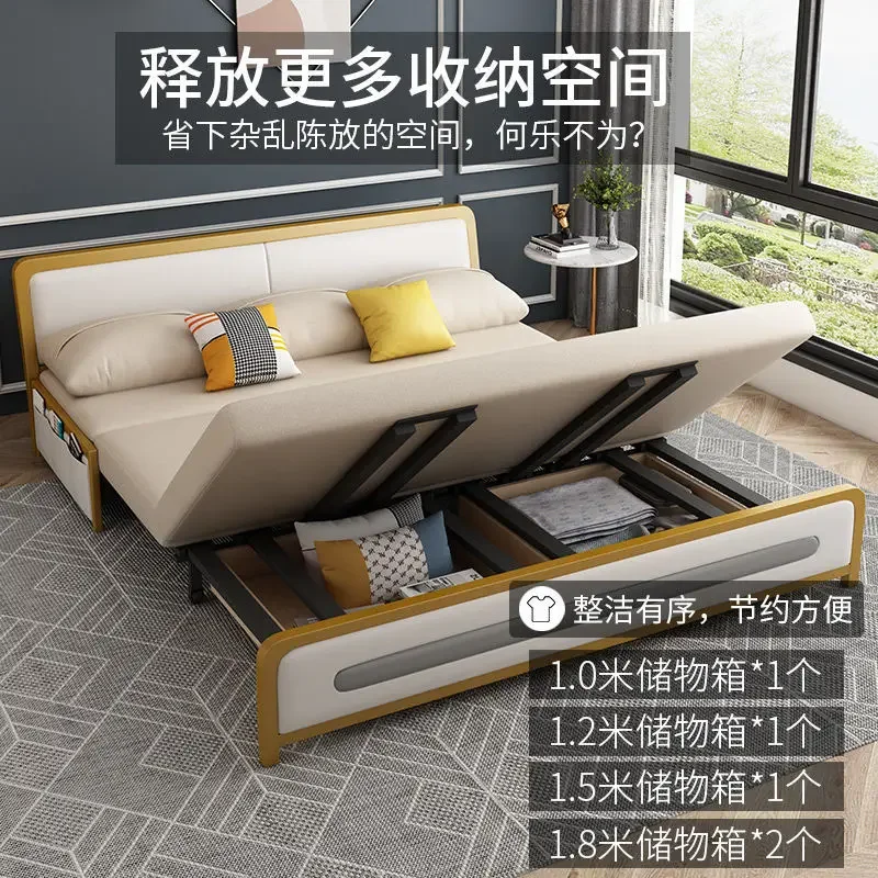 

custom Sofa Bed Multifunctional Folding Dual-use Small Apartment Living Room Bedroom Single Double Technology