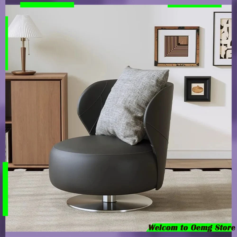 

Luxury Swivel Pillow Chairs For Living Room Cafe Bar Relaxing Metal Decor Sofa Perfect For Balcony Bedroom Comfortable Sillas