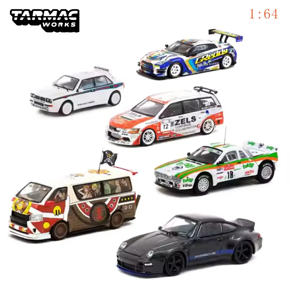 

Tarmac Works 1:64 Toyota Hiace Porsche 993 Nissan GT-R Mitsubishi Lancia Alloy Die-cast Car Model Collection Display Gift