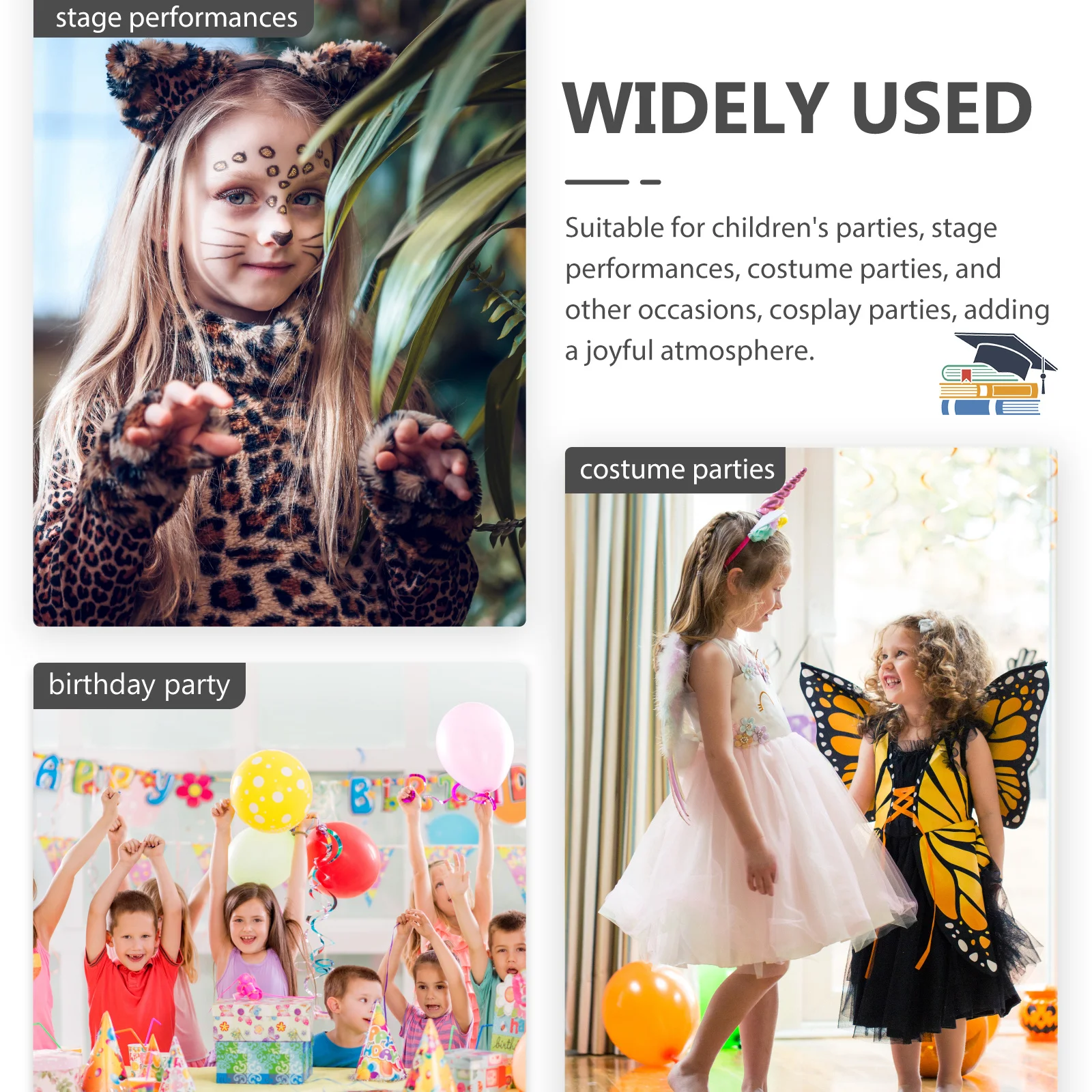 1 Juego de diadema de mapache para niños, diseño único, accesorio ligero para disfraz de Halloween, Kit de Cosplay de cola de mapache y nariz