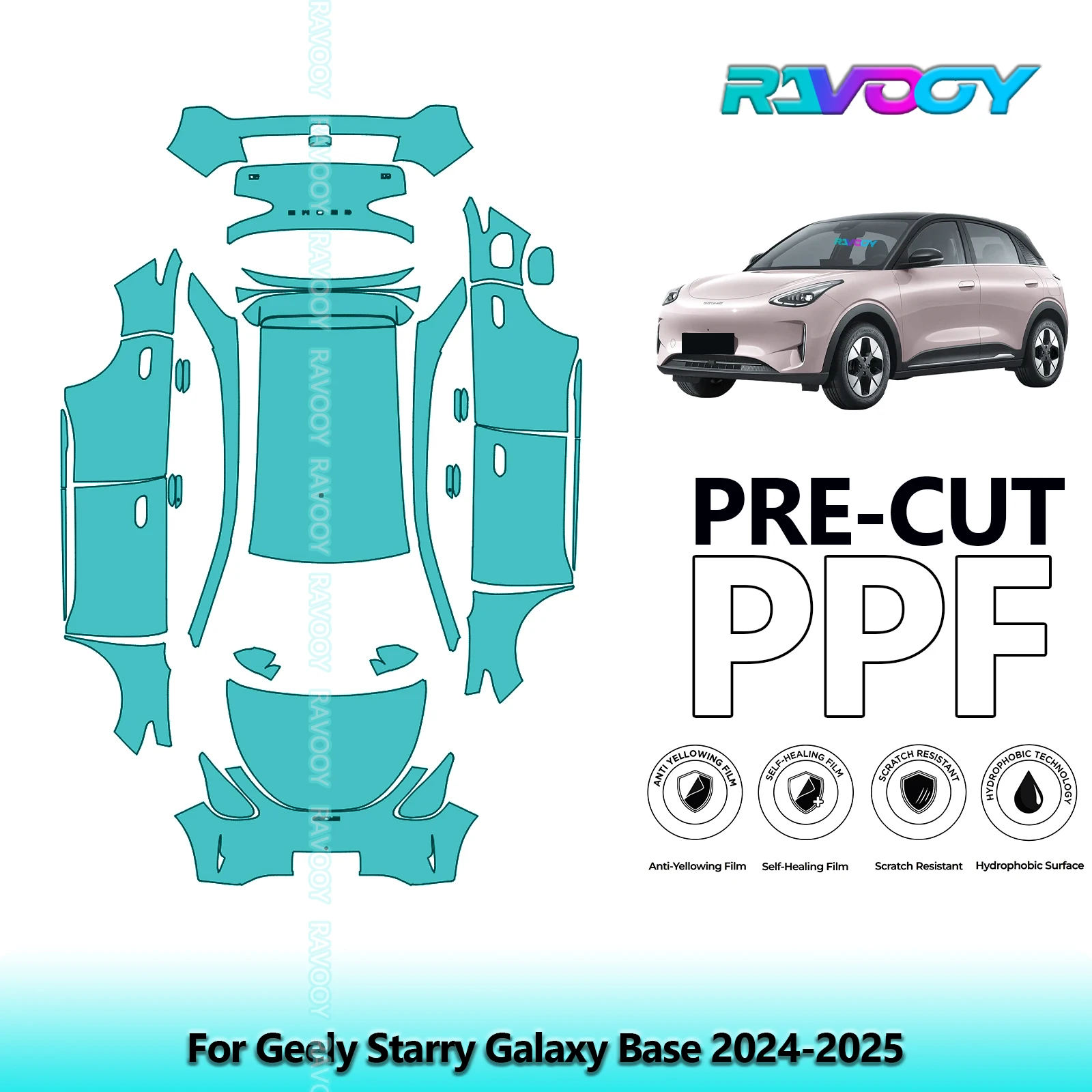 

Full Vehicle Clear Bra Precut PPF Paint Protection Film For Geely Starry Galaxy Base 2024-2025