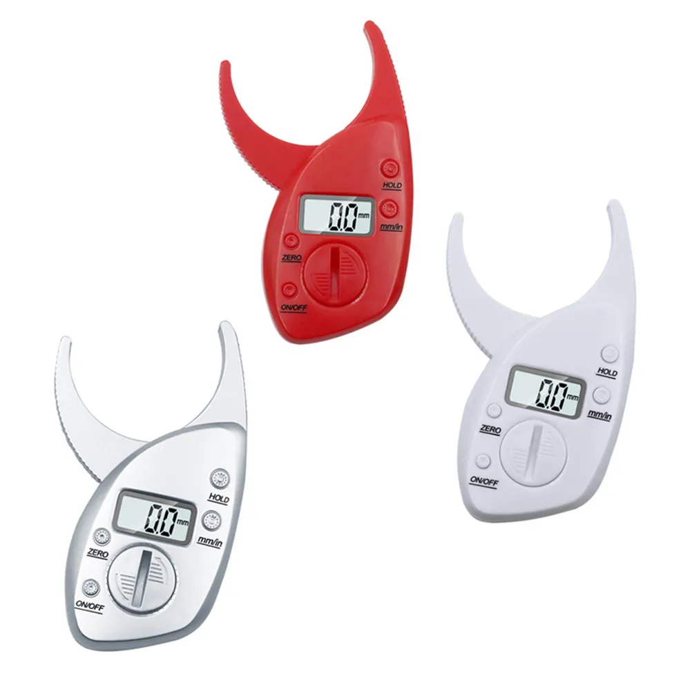 Digital Body Fat Caliper Accurate Reliable LCD Display Analyzer Tool Measuring Device Portable Practical Health
