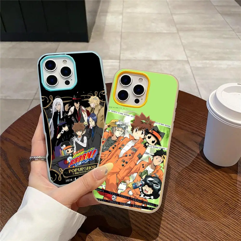 Capa de Celular K-Katekyo Hitman R-Reborn Jelly Dupla Camada Antichoque para iPhone 17 Pro Max com Interior em TPU e Traseira em PC