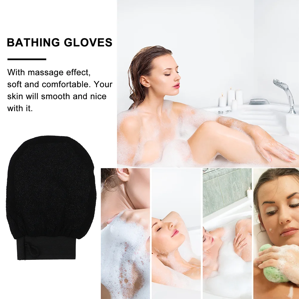 Gants de bain en fibre de viscose moussante réutilisables pour fille, mitaines extensibles pour la peau, prendre la douche, 3 pièces