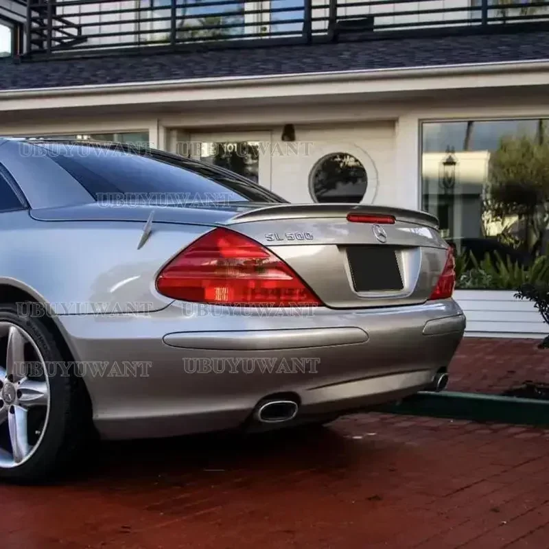 Rear Trunk Wing Tail Kit Spoiler Tuning Exterior Accessories Parts For Benz SL-Class R230 SL350 SL500 SL55 SL63 2006-2012