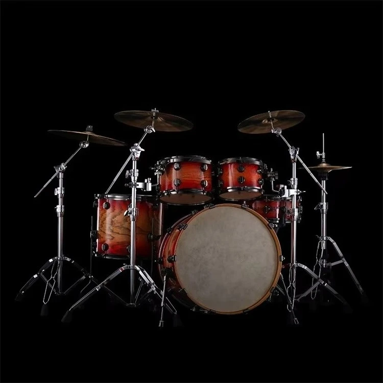 Shelf Medicine Series Jazz Drum Set Five Drums Three Cymbals Max Maple Adjustable Heavy Duty Made in China