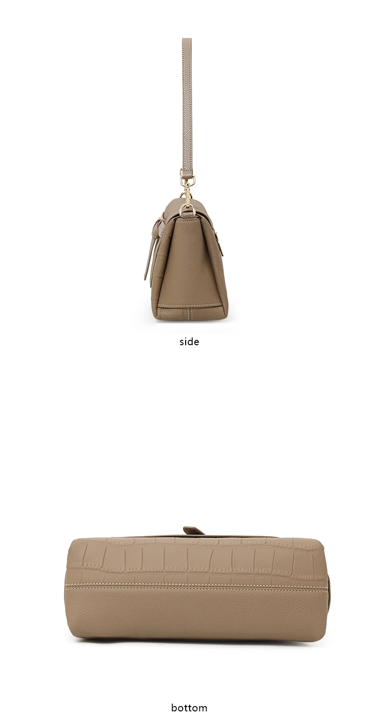 2026 Hochwertige Achseltasche Neues Modell aus erstklassigem Rindsleder Elegante Umhängetasche für den Nischenmarkt – Detail 9