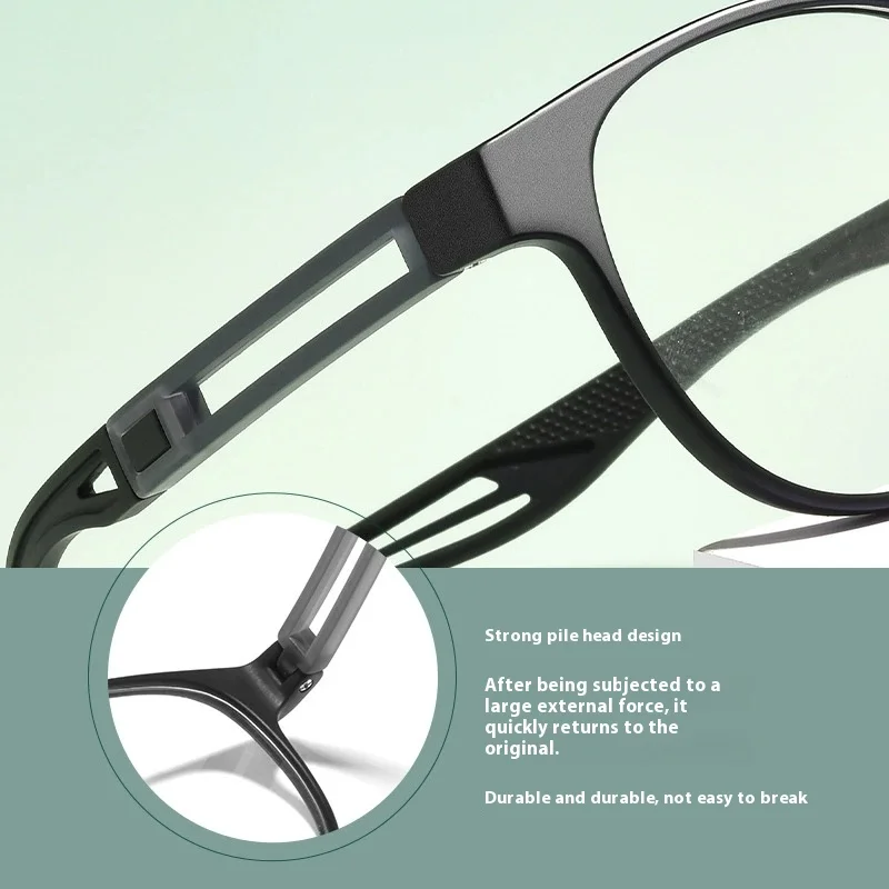 KIZN 라운드 스포츠 근시 고글 프레임 TR90 패션 초경량 야외 광학 처방 남성 여성 안경 -0.50 ~ -6.0