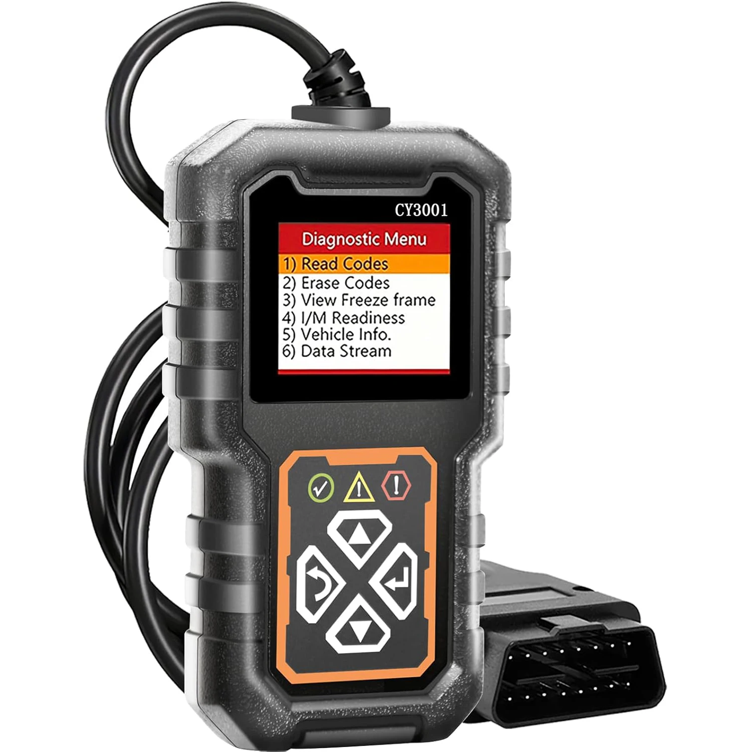 

1 шт., инструмент для диагностики неисправностей автомобиля, OBD2, считыватель чистых кодов неисправностей, проверка света двигателя, диагностический инструмент, тестер напряжения аккумулятора