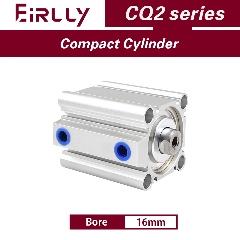 

CQ2B16 CDQ2B16 Compact Cylinder Standard Type Double Acting single Rod Bore 16mm stroke 5-50mm Female Thread