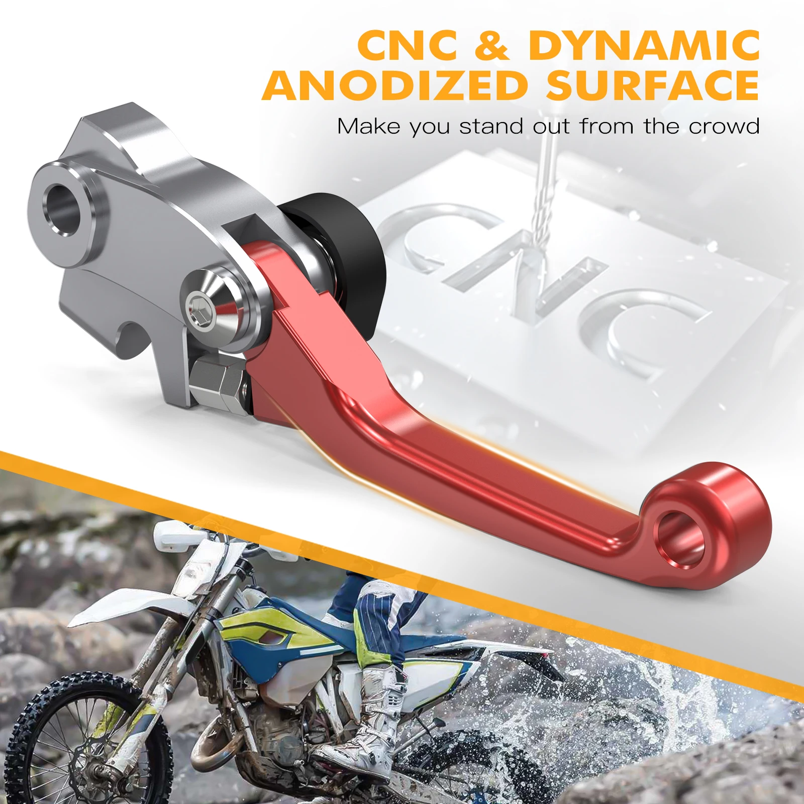 NICECNC BrakTec Clutch Lever Brake Lever Kit For 2021-2024 GasGas EC300 EC 300 250 500F 450F 350F 250F 2024 ES 350 500 EW500F