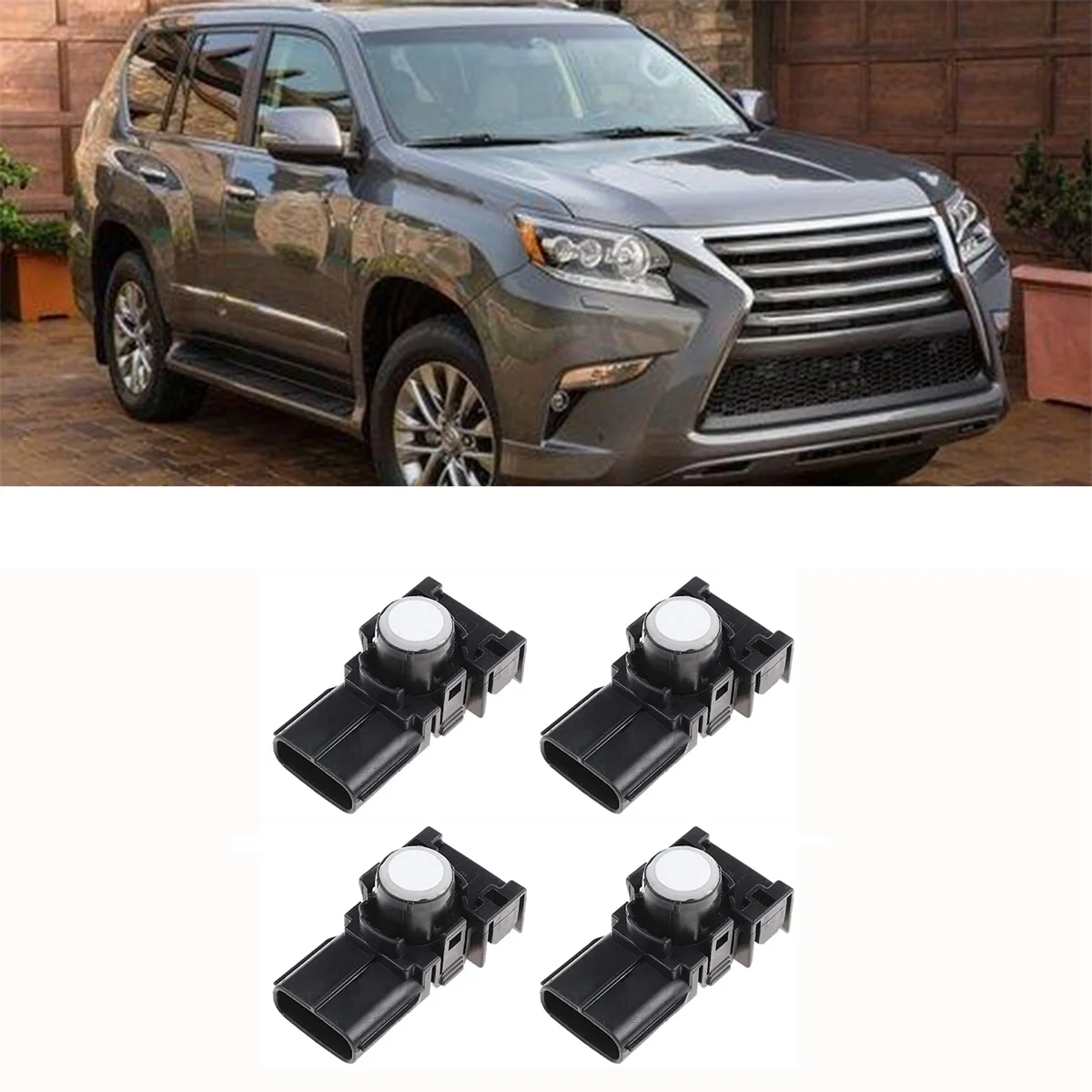 89341-76010 4Pcs Reverse Radar Parking Sensor Car for 2013-2014 CT200H ZWA10 GS450H