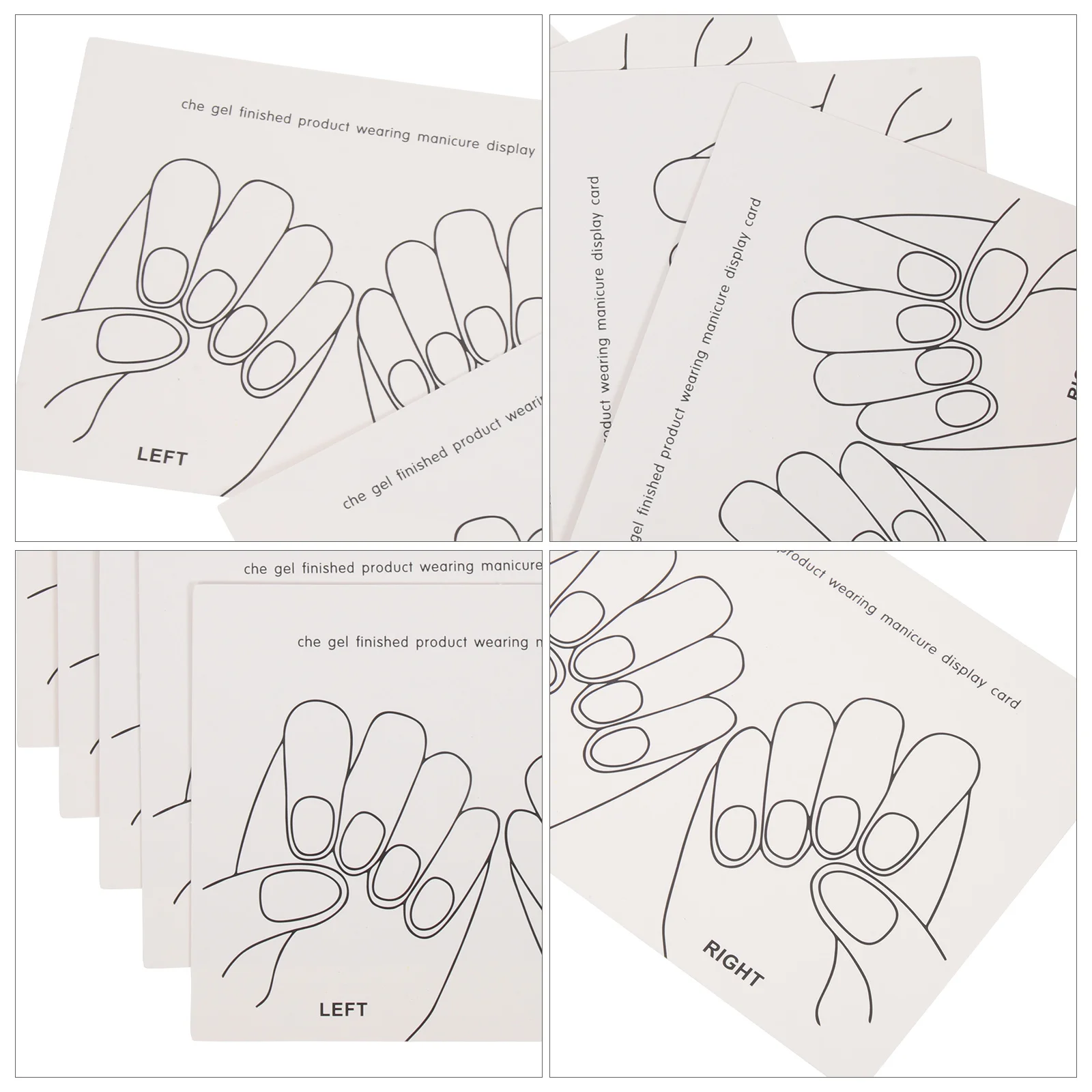 

15Pcs Nail Color Display Cards Professional False Nails Showing Holder for Salon Manicure Tool Gift