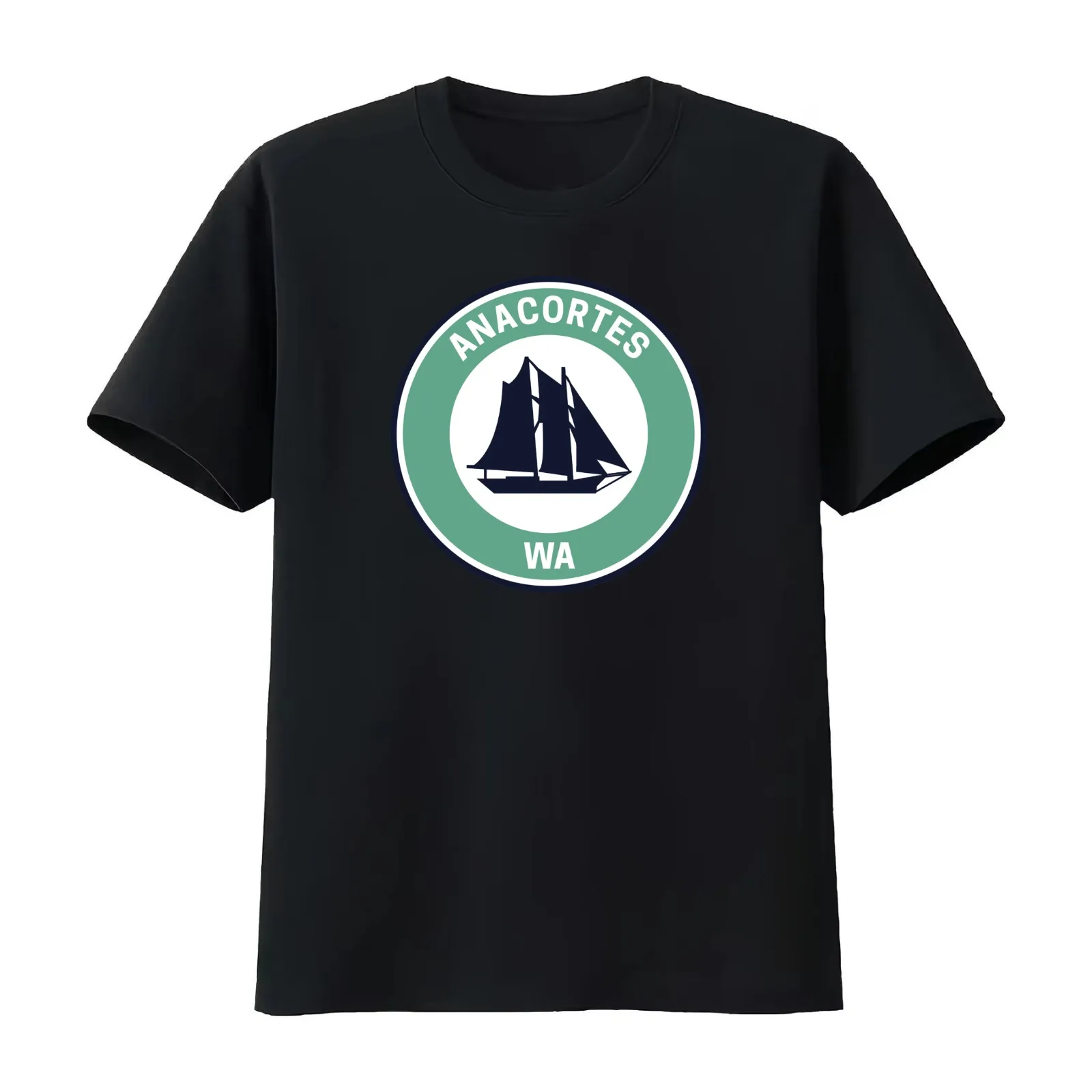 Vintage Anacortes Washington T-Shirt Summer Casual Cotton Tee Oversized Streetwear Tops Vintage Graphic Print 100% Cotton