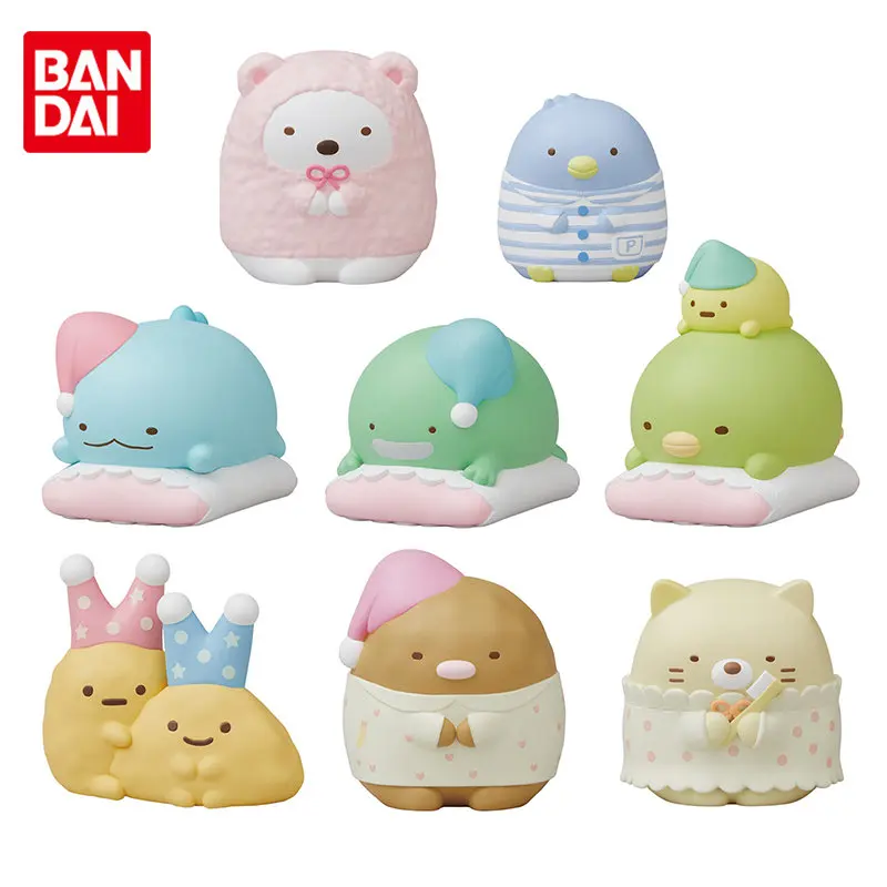 

Bandai Original Shokugan Sumikkogurashi 05 White Bear Cat Kawaii Anime Action Figures Toys for Boys Girls Kids Gift