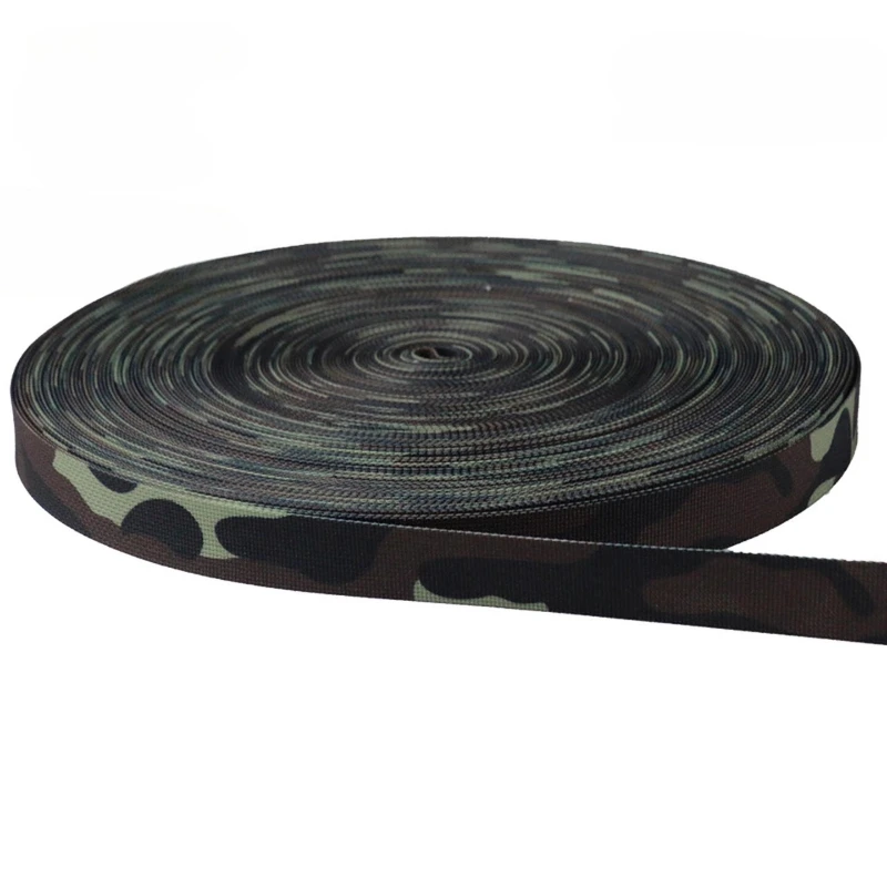 

1 Meter Long and 2.5 cm Wide Oak Camouflage Webbing Bags Tactical Vests MOLLE Straps and Hunting Accessories Tactical Gear DIY