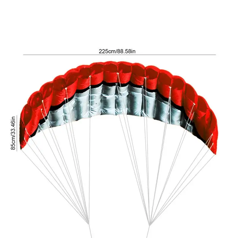 Kite Sport Dobrável para Surf Beach, Treinamento de Kitesurf Grande, Ferramenta Voadora Incluída, Paraquedas Divertido, 2.5m