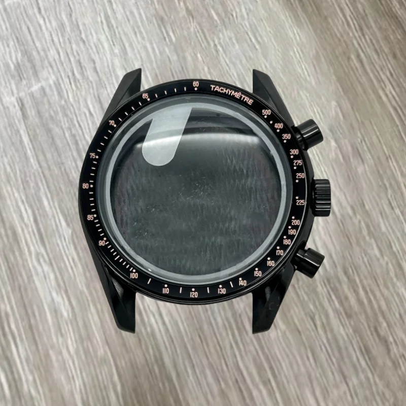 Multifunctional Silver 39.6mm Watch Case with Bezel Watch Parts Suitable for Omg VK63 Quartz Movement Fits 20mm Watch Strap Case