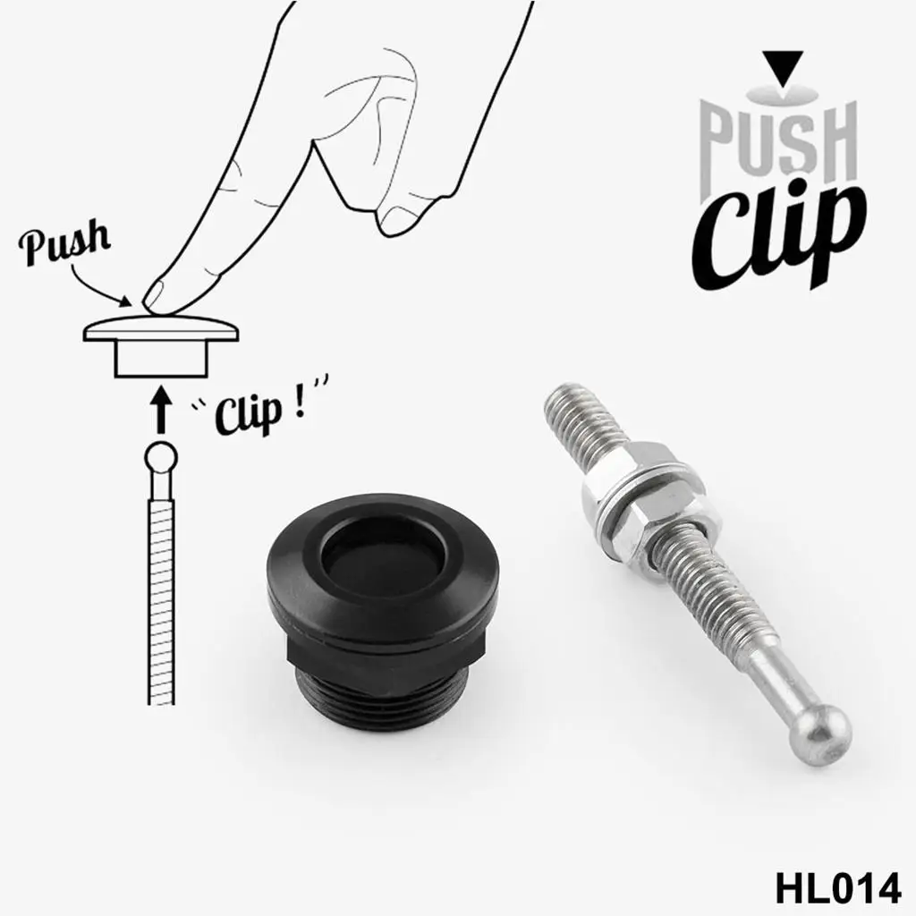 Bonnet Hood Latch Pin Locking Kit Push Button Release 22mm Aluminum Durable Hood Lock for Car Restoration