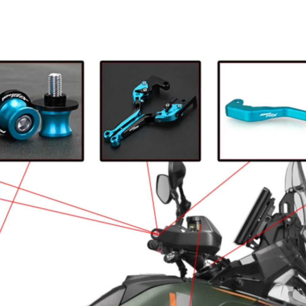 

For CFMOTO 1000MT-X 1000 MTX 2025 2026 2027 Motorcycles Accessories Radiator Guard & Brake Clutch Levers & Rear Swingarm Spools
