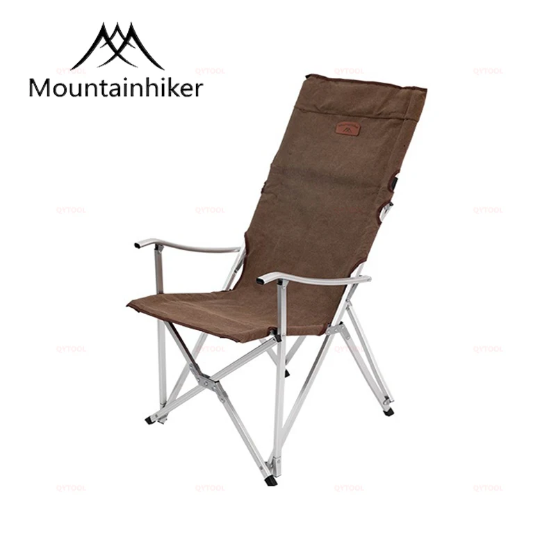 

Mountainhiker Backrest Camping Beach Chair Lightweight Outdoor Portable Folding Chair Aluminum Alloy Relax Picnic Fishing Chair