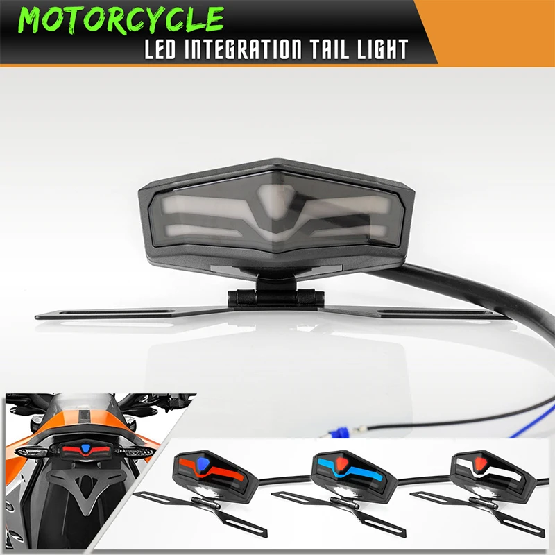 Motorcycle Rear License Plate Holder Bracket with LED Light Tail For suzuki drz 400 drz 400 sm gladius sv650 sj410 gsx s1000f