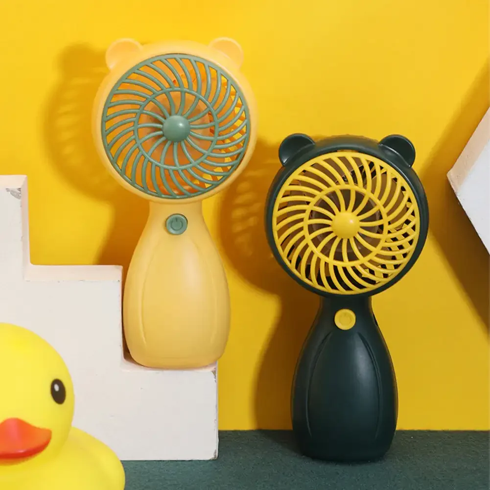 Cute Charging Fan Handheld Mini Portable USB Charging Handheld Mini Fan Household Outdoor Pocket Compact Fan