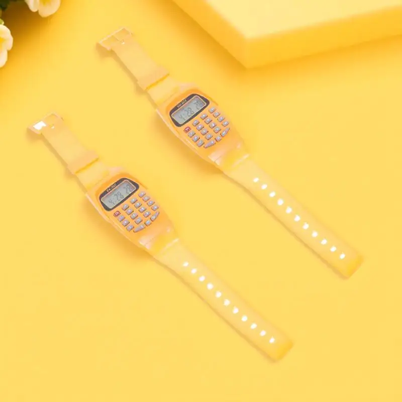 

2 Pcs Digital Watch Computer Table for Toddler Boys Simple Child Calculator