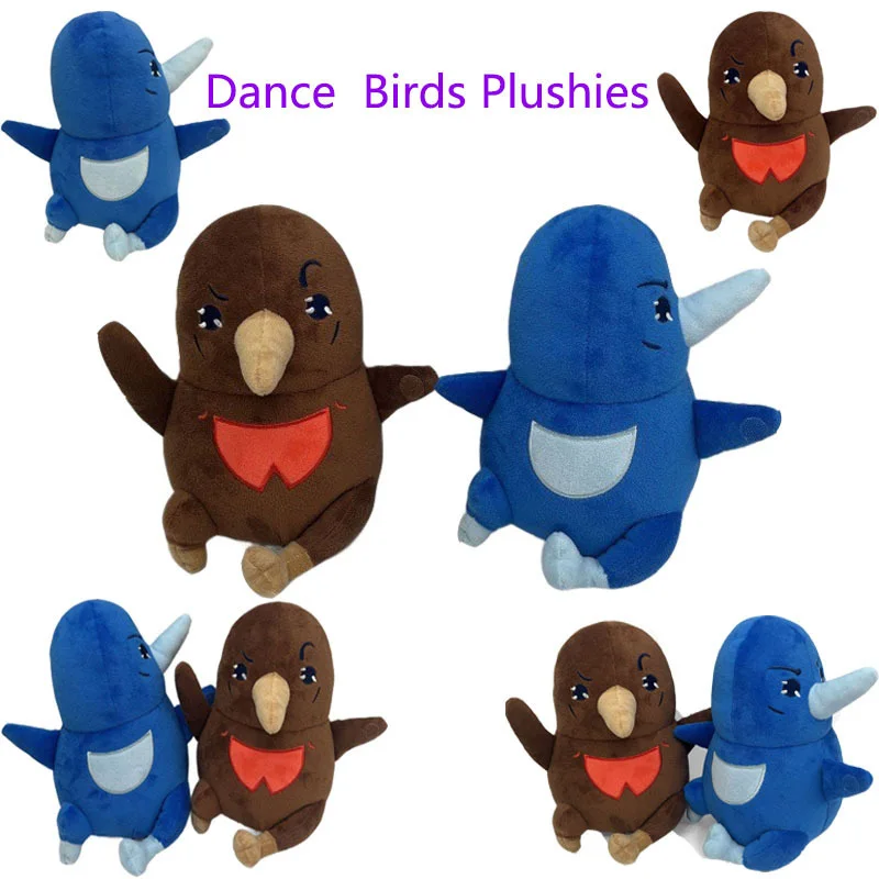 Dance Birds Stuffed Animal Plush Doll, Fluffy Cute Bird Plushie, Great Party Favor Gift for Children Game Fans Desktop Decor
