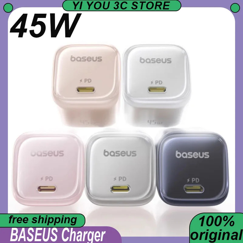 

45W Charger Gallium Nitride Fast Charging Type-C for iPhone 16/15 ProMax Apple 15 iPhone iPad Portable Mini Quick Charger