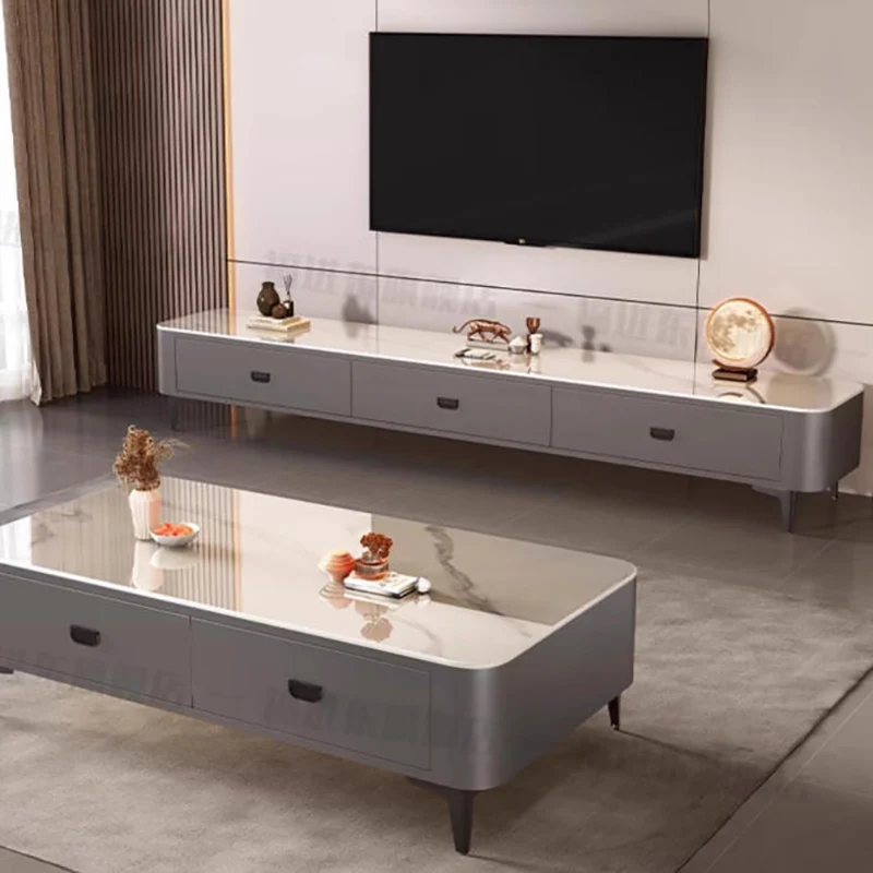 الحد الأدنى تخزين خزانة تلفزيون فاخرة مخصصة الجمالية تلفزيون خزانة جمالية عصرية Meuble التلفزيون Salonmeubles التلفزيون دي صالون