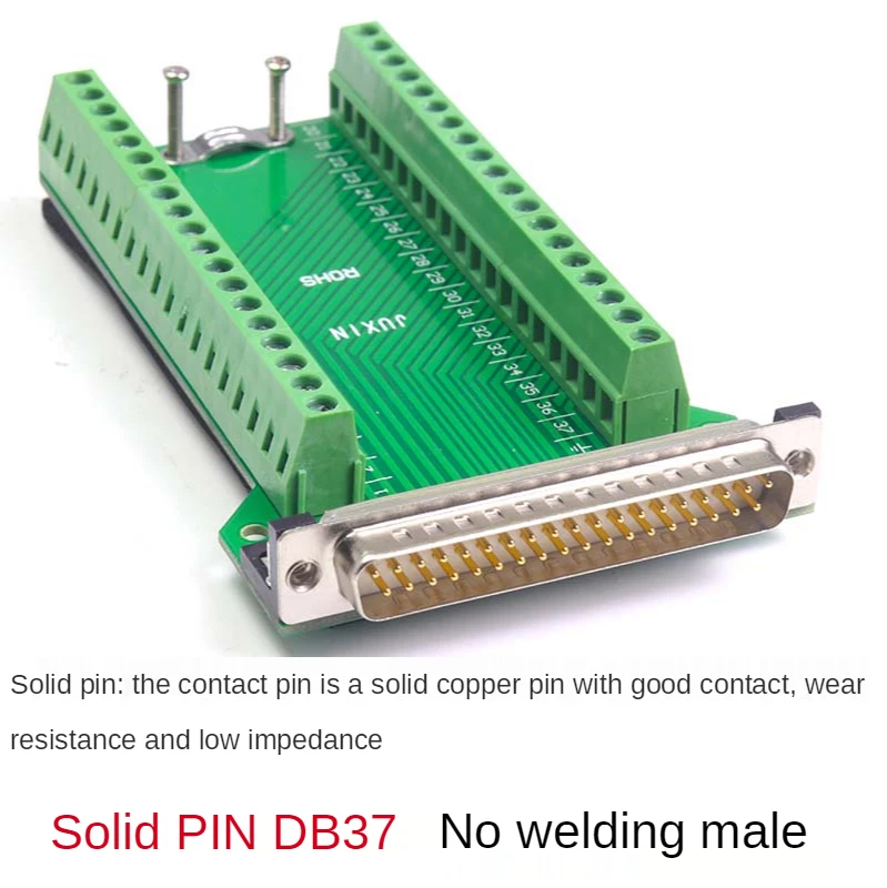 Placa adaptadora sem solda db37, placa de adaptador sem solda