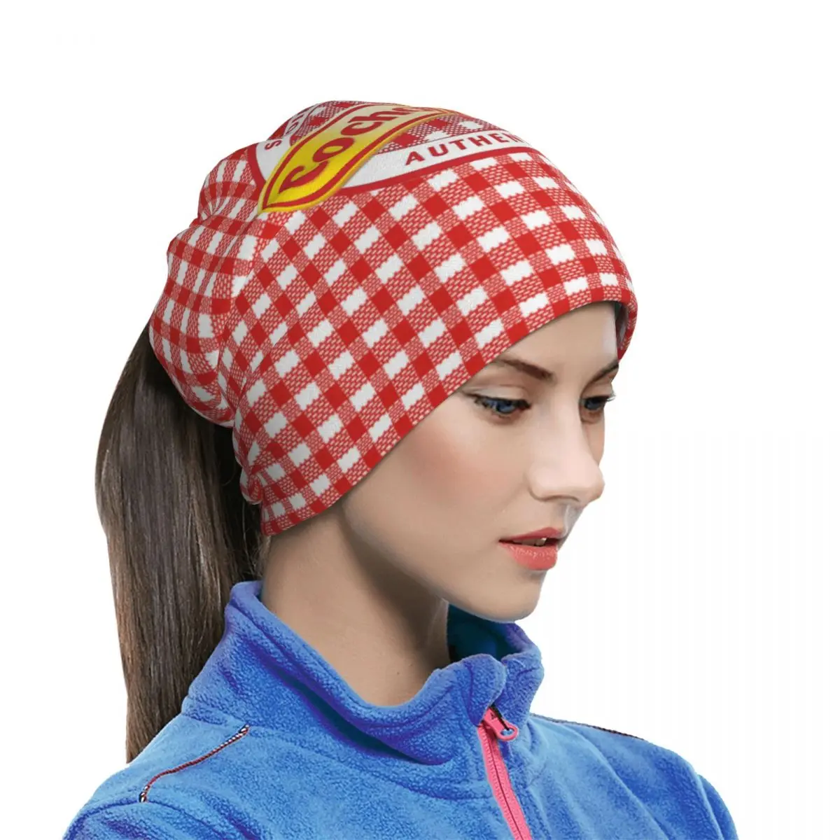 Cochonou Neck Cover Printed Red Plaid Style Magic Scarf Multi-use Face Mask Cycling for Men Women Adult All Season