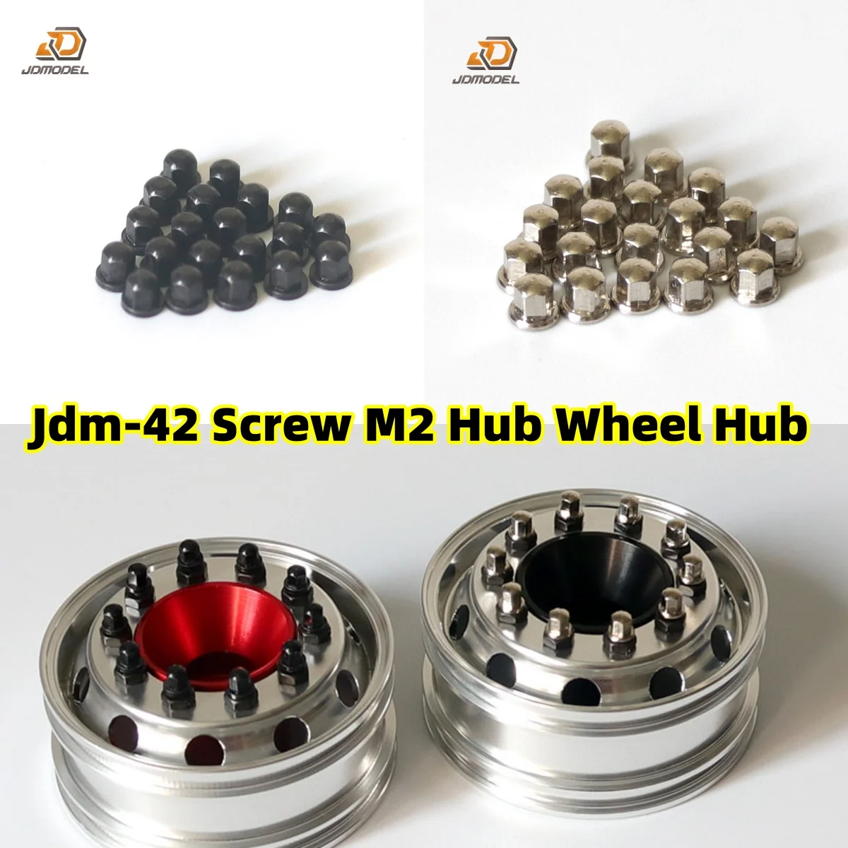 Universal Spherical Wheel Screw M2 Toy Simulation Model For 1/14 Tamiya RC Lesu Scania Volvoo DIY Trucks Accessories