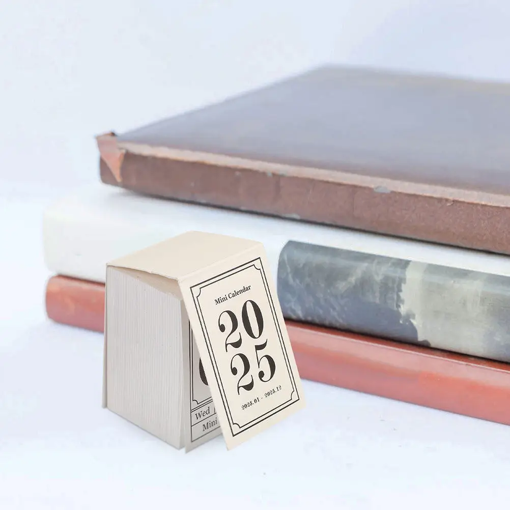 

Набор из 8 мини-календарей для стола с отрывными страницами, винтажный дизайн, компактные офисные аксессуары, романтический декор, ежемесячный планировщик