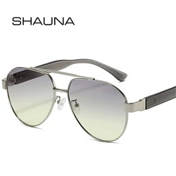 SHAUNA Retro Double Bridges Pilot Sunglasses Women Fashion Gradient Shades UV400