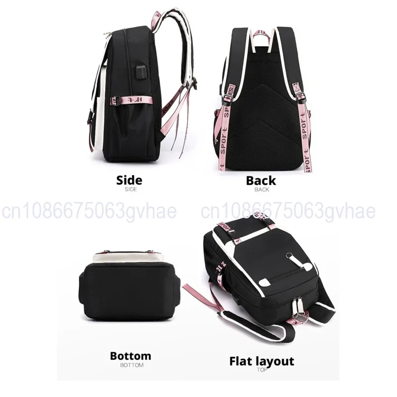 My Hero Academia Anime Print Student Backpack Lightweight Casual Daypack for Girls School Travel
