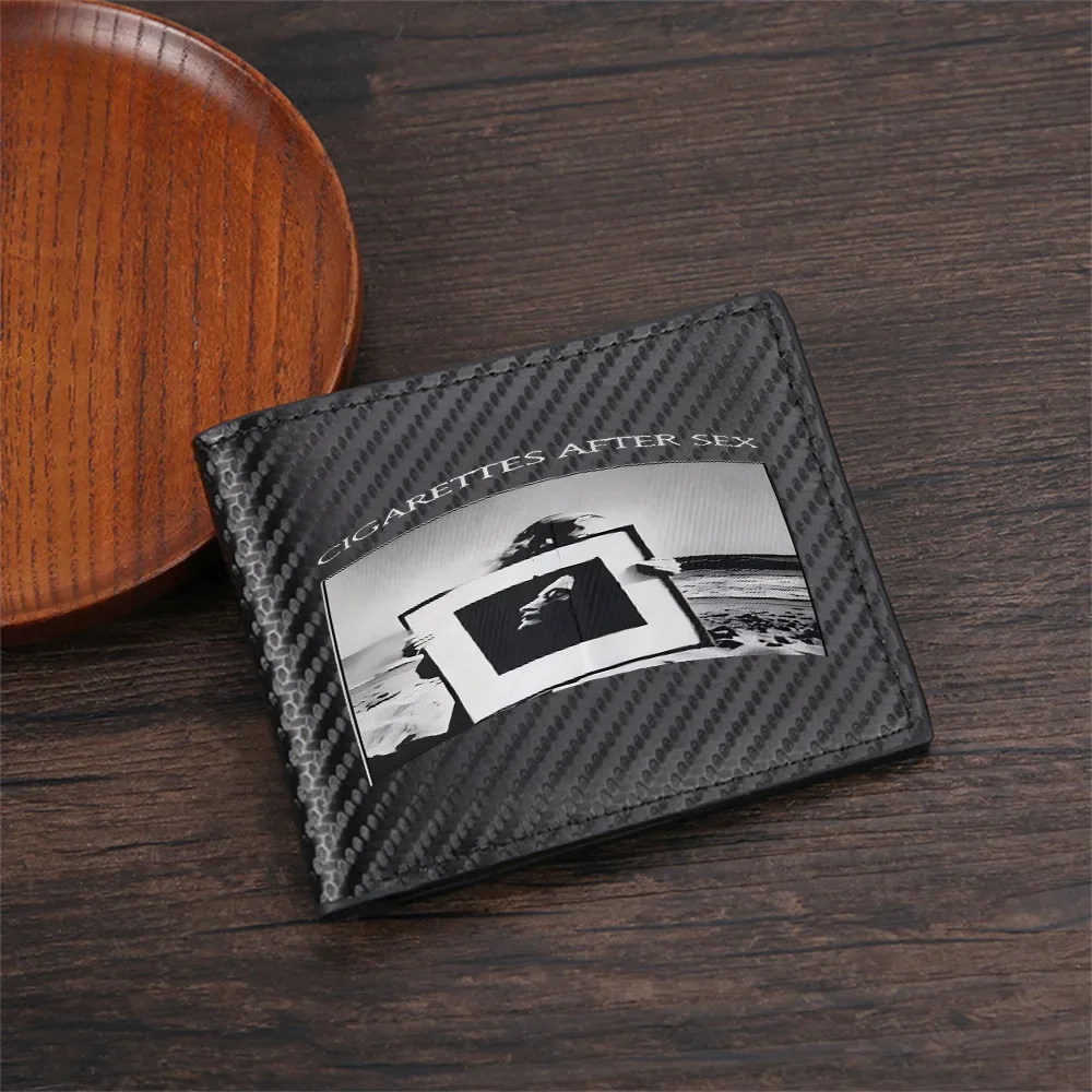 Face profile picture frame landscape Men's Wallets Simple Business Modern Stylish Printing Design Gifts For Father Boyfriend Chr