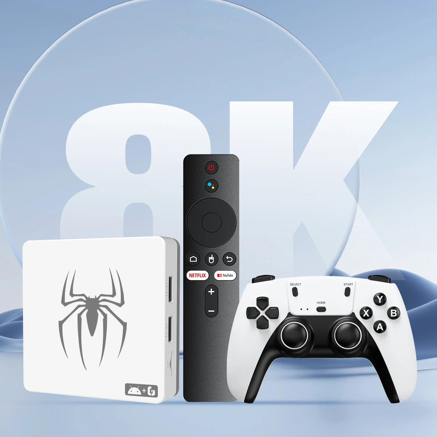 2025 G7 8K 3D وحدات تحكم ألعاب الفيديو 64GB 2.4G وحدة تحكم لاسلكية أندرويد 14 ريترو وحدة تحكم ألعاب كلاسيكية 25000 + ألعاب