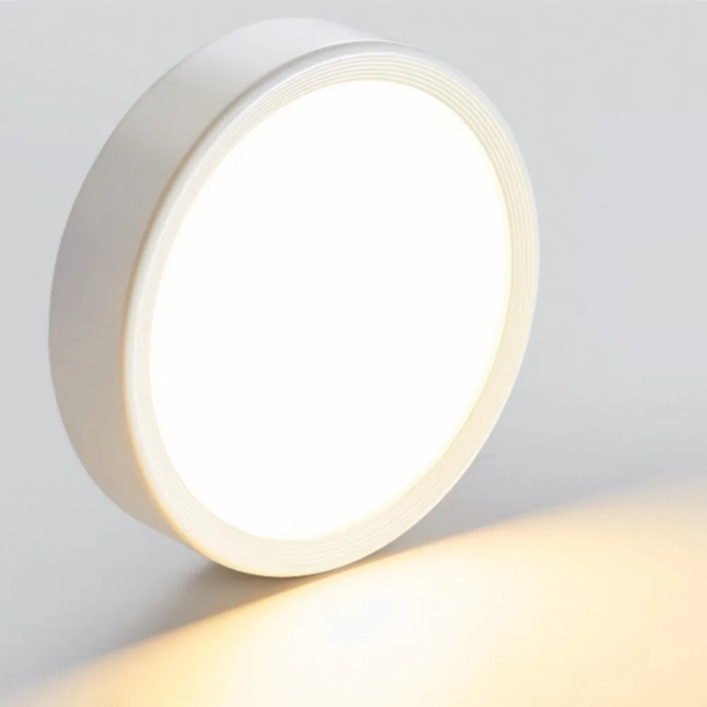 Lámpara Led pequeña para empotrar, luz descendente montada en superficie de 2 piezas, 5W, para pared de fondo de sala de estar, dormitorio, pasillo, tragaluz, redonda y negra