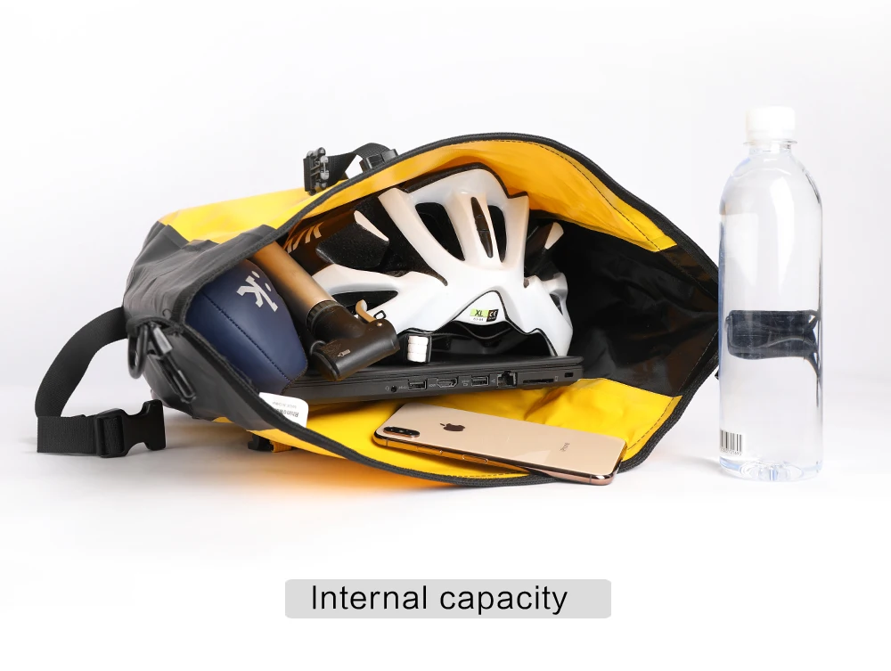 Rhinowalk 7L-15L Fahrradtasche, 100 % wasserdicht, Frontgepäckträger, hinten, Fahrradgepäckträger, Radfahren, Tasche, Fahrradzubehör, MTB – Detail 14