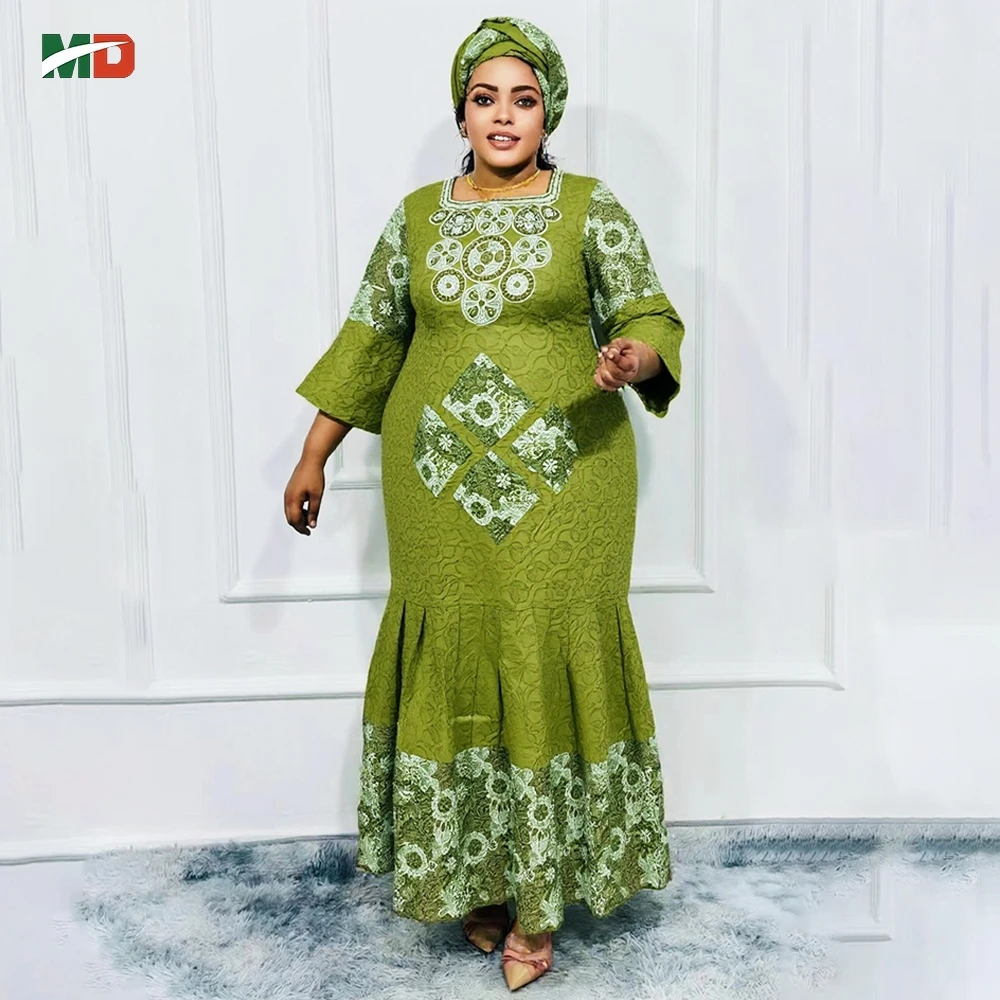 

Африканские платья для женщин, традиционные платья, турецкое платье, зеленое платье Bazin Riche, роскошная элегантная африканская одежда, платье для свадебной вечеринки