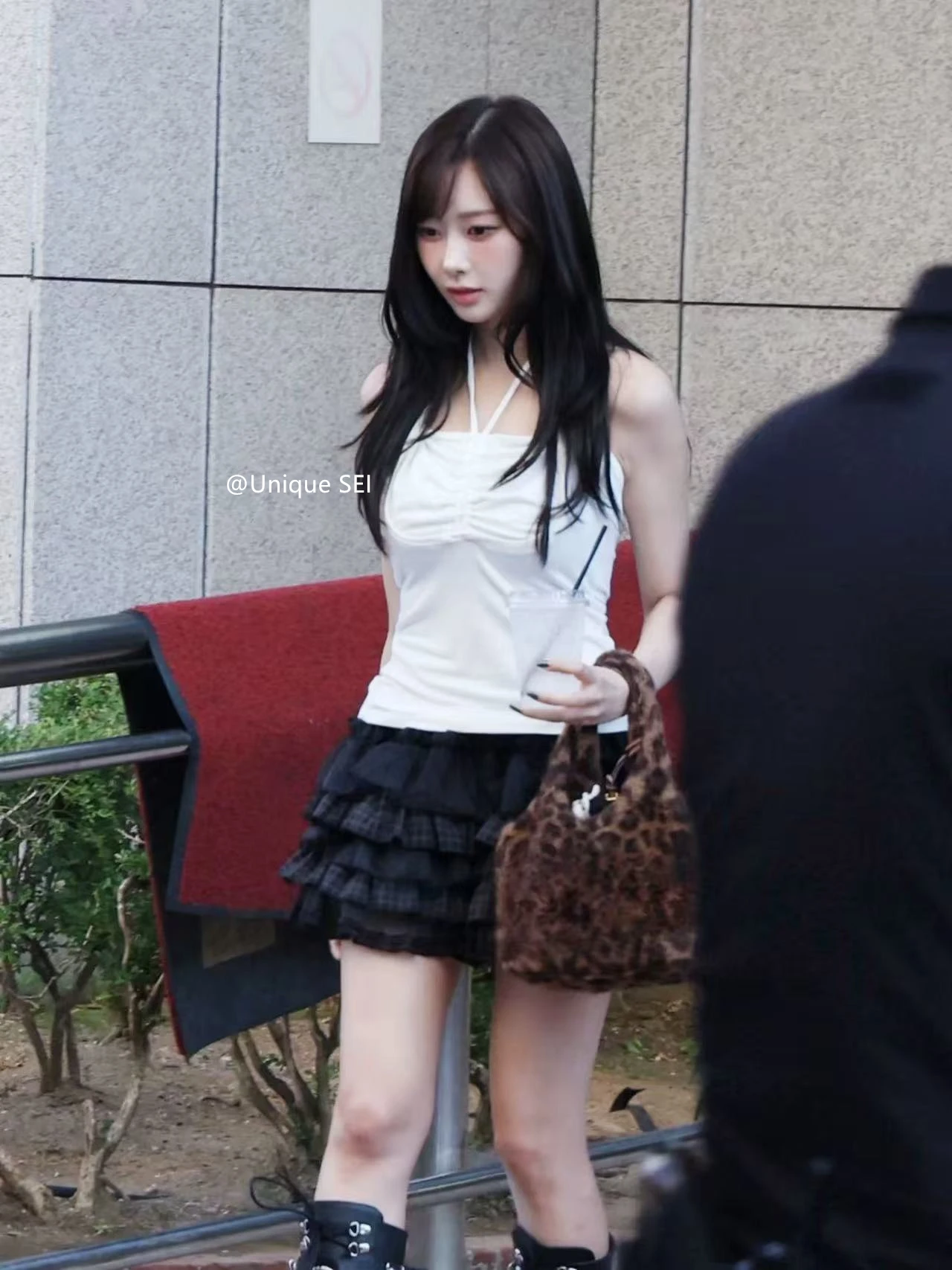 Unico SEI Zha ngng Hang System Summer Ruffle Ne Strap Top Slim Cake Gonna Pantaloni Coreano Sle Gilet da donna Strap Dr