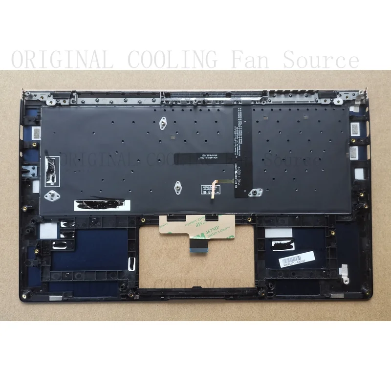 R+  FOR Latin-Spanish Blue Palmrest backlit keyboard for Asus ZenBook UX433FA UX433FN