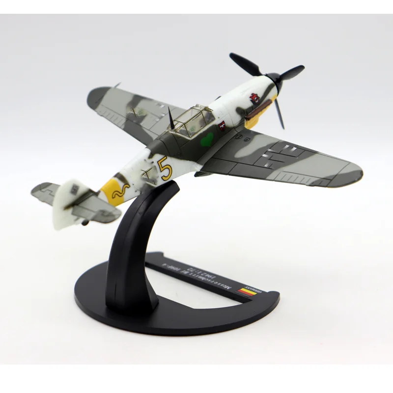 

Diecast 1:72 Scale Messerschmitt 1942 BF 109F-4 Fighter Bomber Alloy Aircraft Model Collectible Toy Gift Souvenir Display