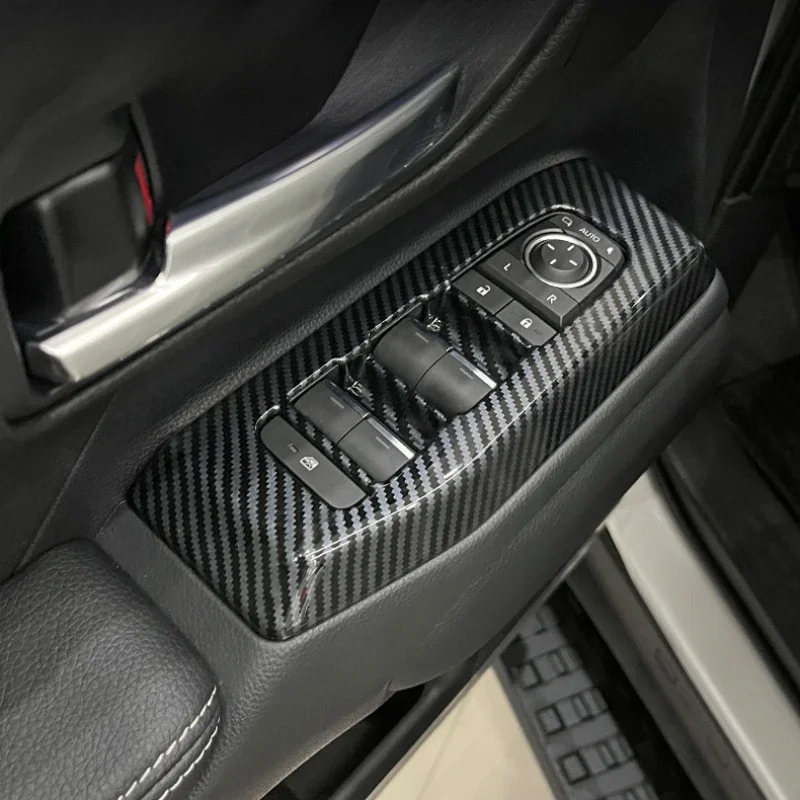 

Для Toyota Prado LC250 2024, кнопка переключателя подъема окна автомобиля, накладка, наклейка, защитная крышка из АБС-пластика от царапин, аксессуары
