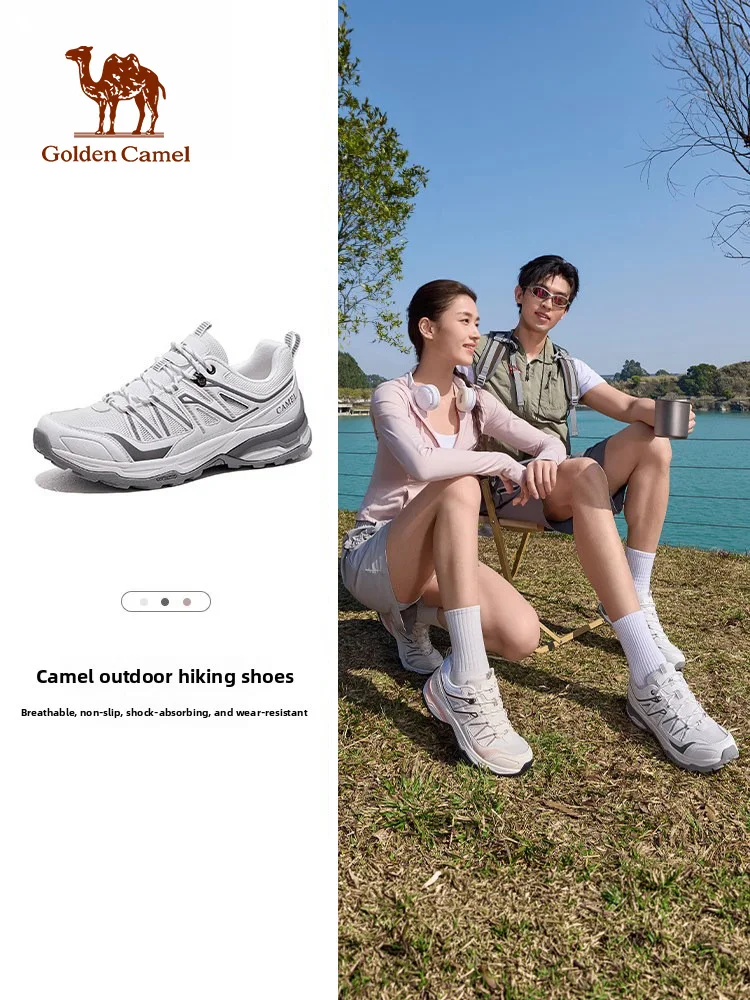 Golden Camel Non-slip Men's Outdoor Hiking Shoes 2026 New Wear Comfortable Resistant Splashproof Climbing Hunting Sneakers Women