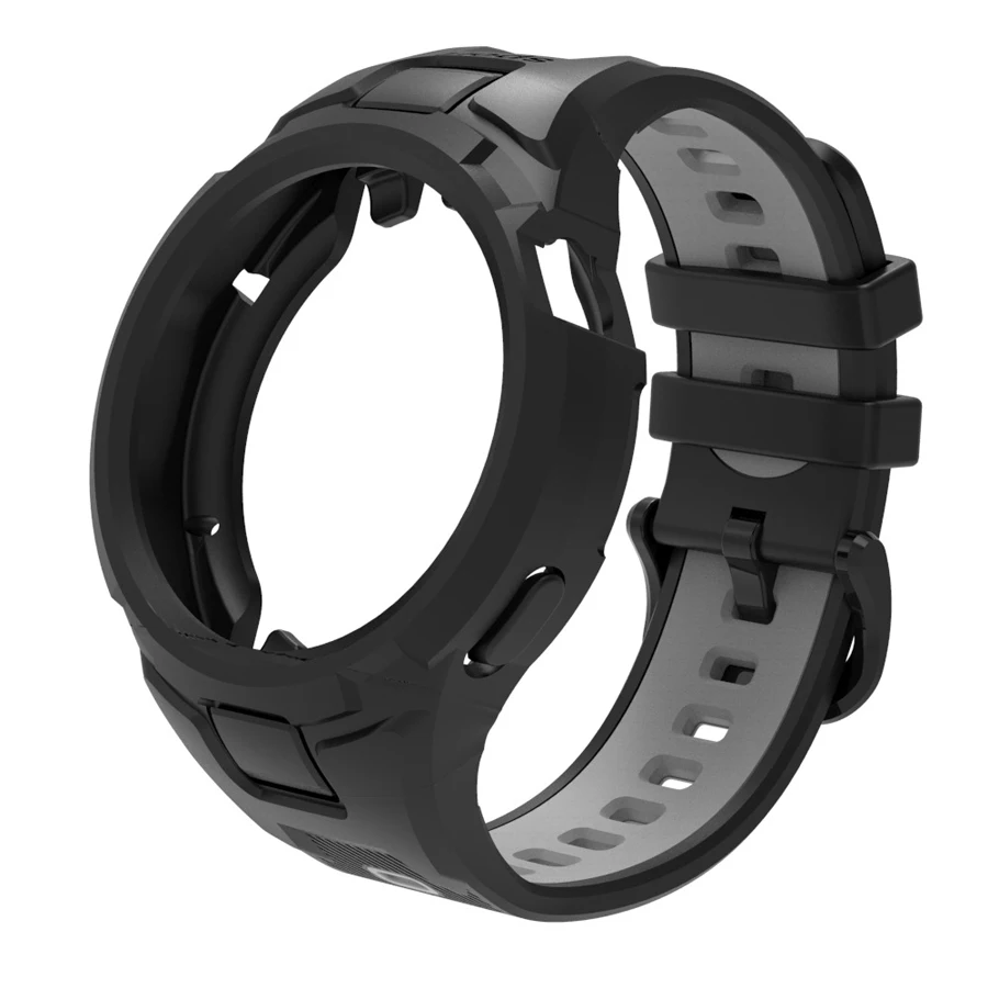 Horlogeband van hoogwaardig siliconen voor Huawei Watch GT 3 4 5 41mm 46mm met volledige beschermhoes