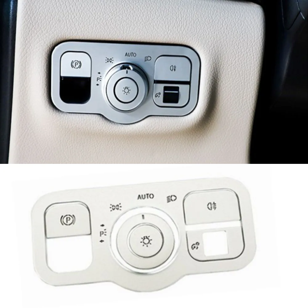 

Styling Mouldings Alloy Car Inner Headlight Switch Control Button Panel Trim Cover Sticker For Mercedes Benz Vito V300 2024 2025